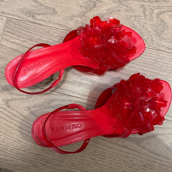 Farm Rio Flower Jelly Slingback Sandal - Picture 2 of 3